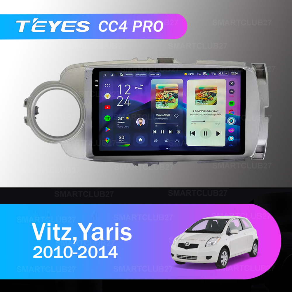 Teyes CC4 Pro 9" для Toyota Vitz, Yaris 2010-2014