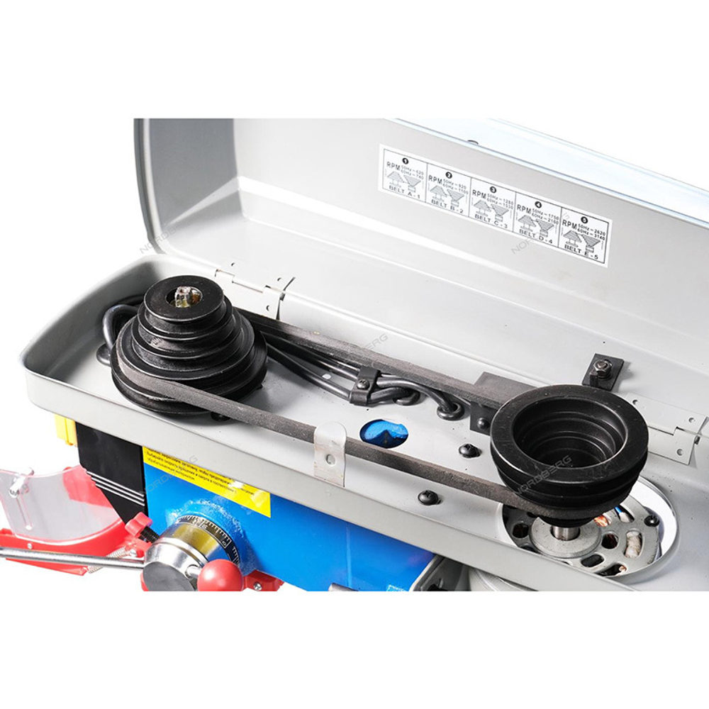 NORDBERG (ND1352) Станок сверлильный 450Вт, 13мм, макс расстояние до стола 255мм, 5 скоростей, тиски