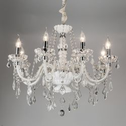 Citilux Финка CL353181 Люстра стеклянная подвесная Белая