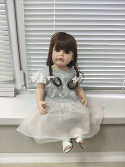 Уценка Кукла Реборн виниловая 55см в пакете (FA-284)