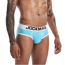 Мужские трусы брифы голубые JOCKMAIL JM2032-17