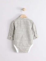 Боди с длинным рукавом для малышей Next E48-163, Серый