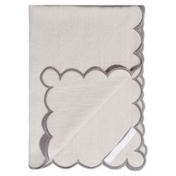 Набор кухонных полотенец с контрастным кантом серого цвета из коллекции Trendy Ruffles, 50х70 см