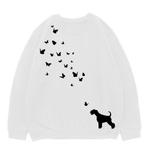 Свитшот "Шнауцер и бабочки"