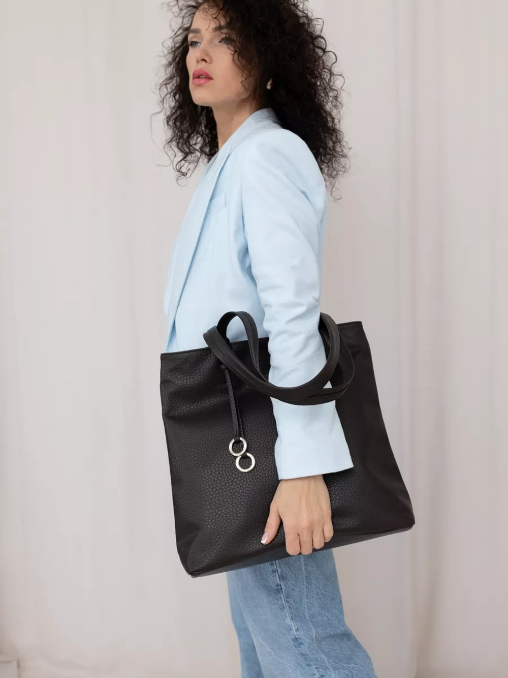 Сумка через плечо большая шоппер