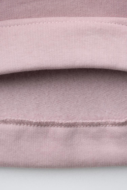 ZARA ОДНОТОННАЯ ТОЛСТОВКА С ЭТИКЕТКОЙ, РОЗОВЫЙ/ЛИЛОВЫЙ