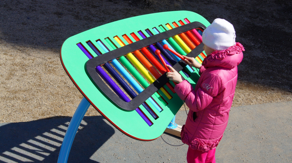 Уличный игровой музыкальный комплекс