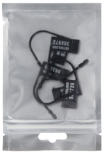 Черные пломбы-шильдики для пояса верности - 5 шт. (Цвет: черный)