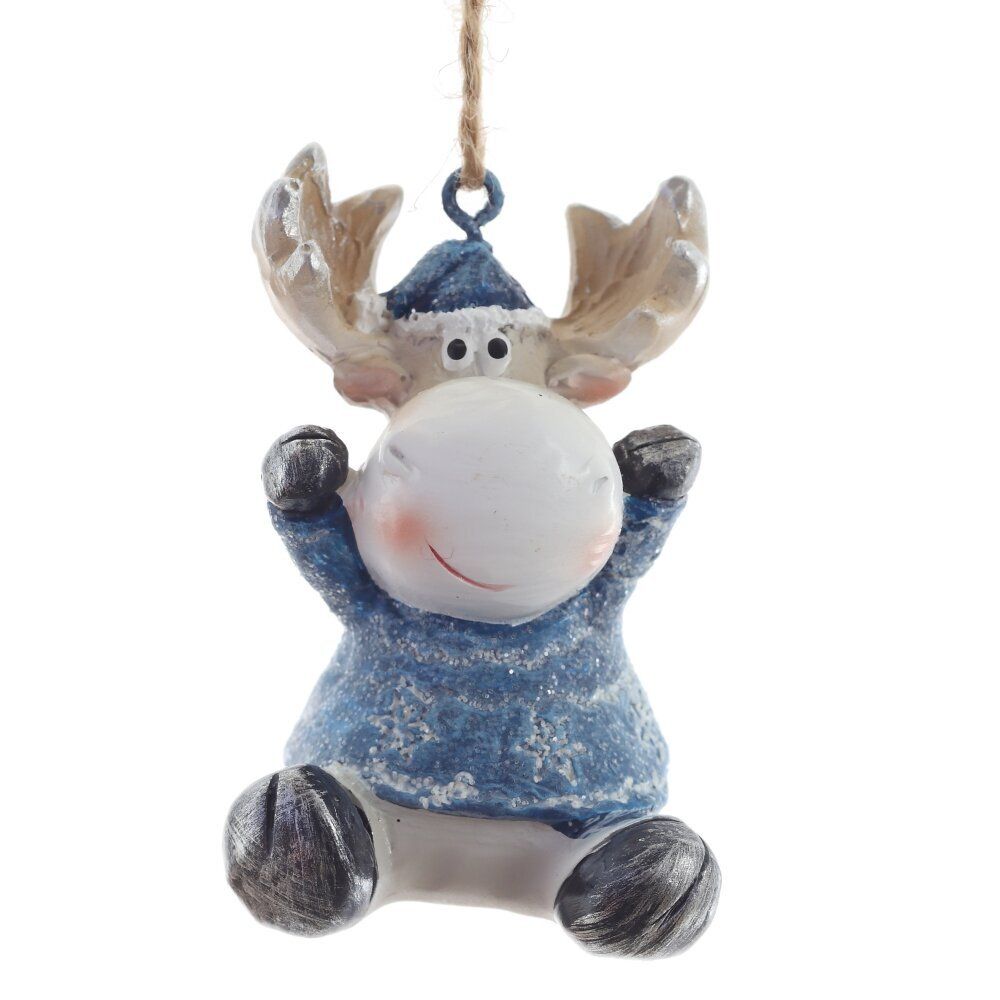 GAEM Фигурка декоративная подвесная "Олень", L4 W4 H5 см, 2в.
