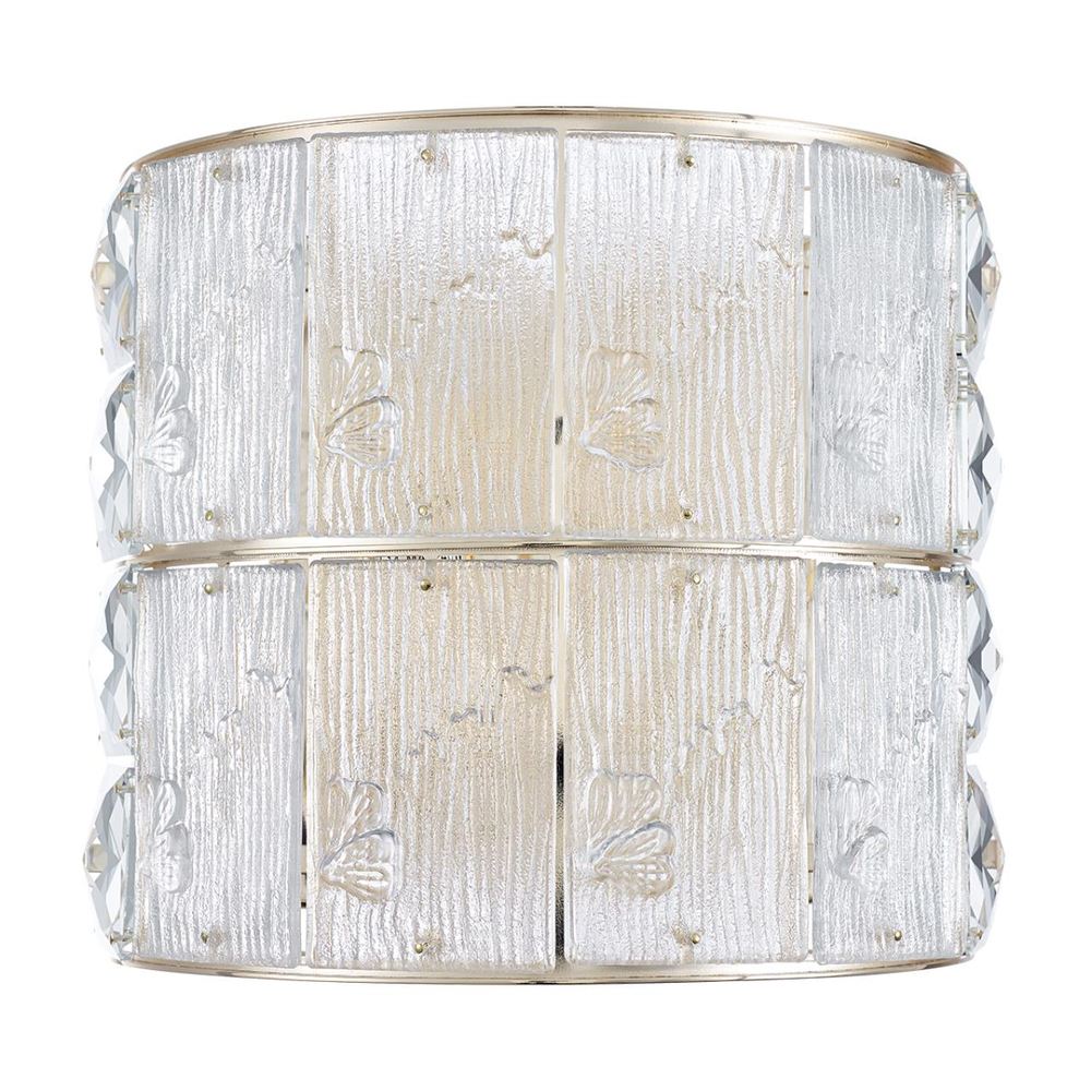 5070/2W HALL ODL24 601 золото/прозрачный/матовый/металл/хрусталь/стекло Бра E14 2*40W FIESTA