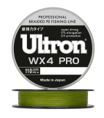 Плетеный шнур для рыбалки ULTRON WX 4 PRO 0,12 мм, 8,0 кг, 137 м, хаки. Товар уцененный