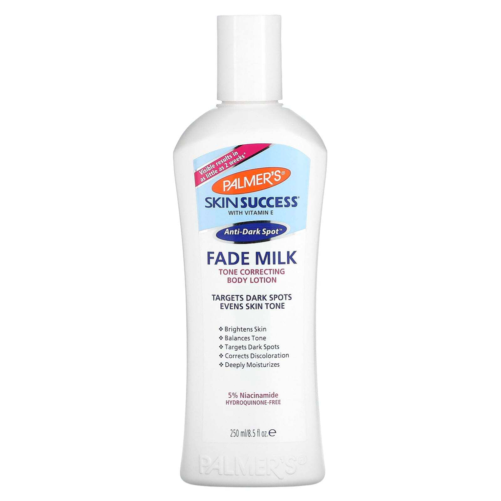 Palmer's, Skin Success with Vitamin E, Fade Milk, лосьон для тела, корректирующий тонус, 250 мл (8,5 жидк. унц.)