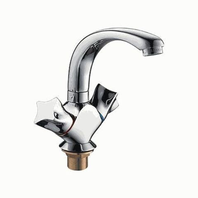 смеситель умывальник LEDEME литой излив гайка керамика L1087-2