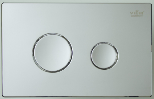 Кнопка для инсталляции с КРУГ. клав. (ХРОМ, инс. 60)  ViEiR  (20/1шт)