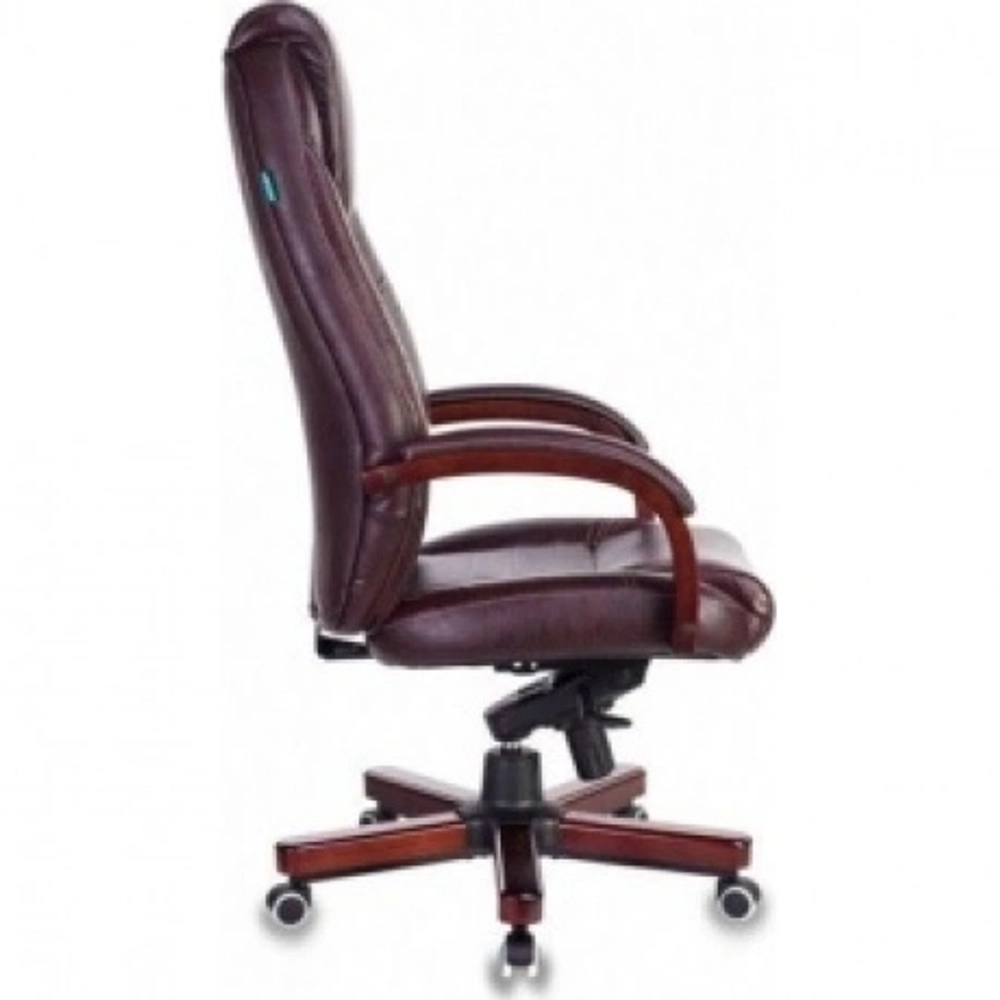 Кресло руководителя Бюрократ T-9923WALNUT/BLACK черный кожа