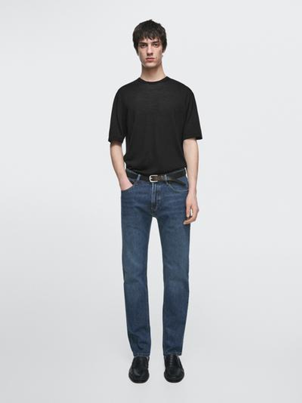 Massimo Dutti Джинсы зауженного кроя, темно-синий