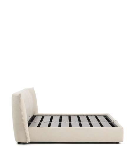 Кровать Arvian 180х200 см с подъемным механизмом, бежевый шенилл