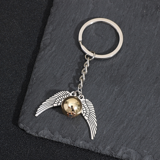 Брелок металлический Гарри Поттер Снитч (античное серебро)