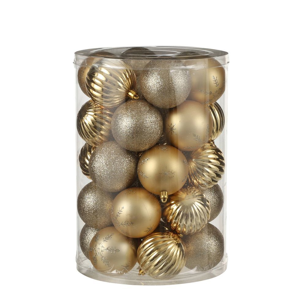 Набор шаров 34шт 7см House of Seasons золотой