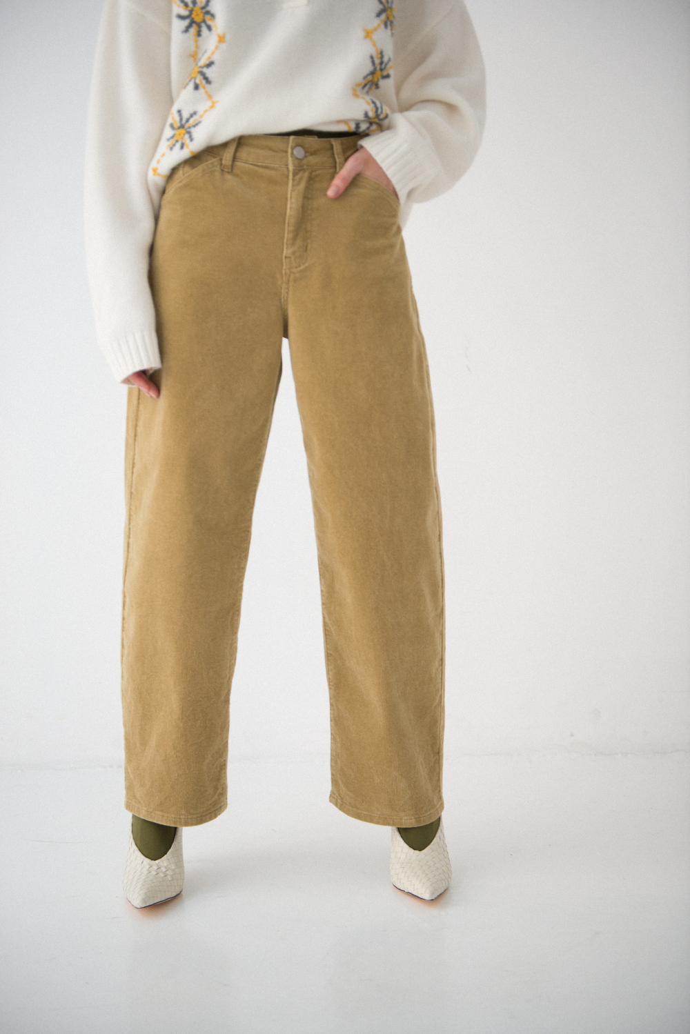 Брюки вельвет прямые VIKI