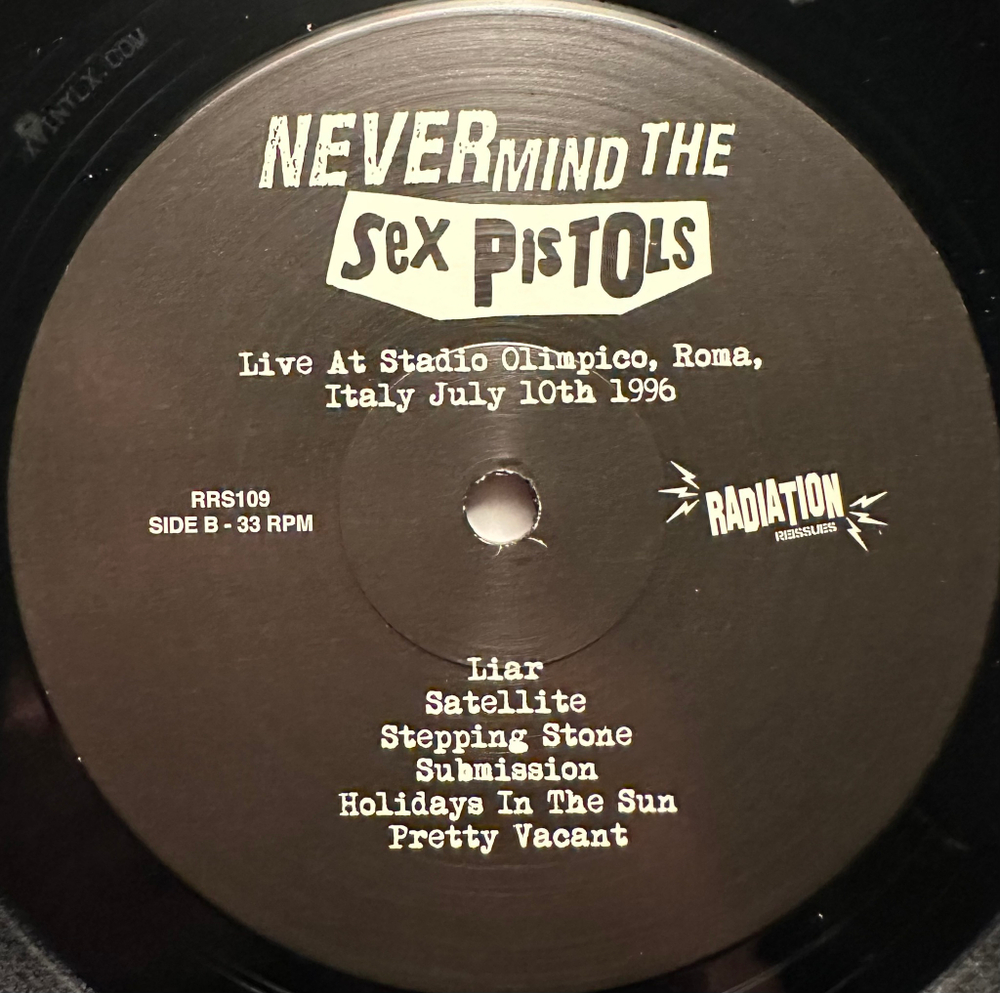 Sex Pistols - Live At Stadio Olimpico, Roma, Italy July 10th 1996 (Италия 2019г.)