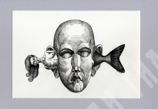 Пешков Р. В. Русалка. Бумага, тушь, перо. Россия, 1999 г.