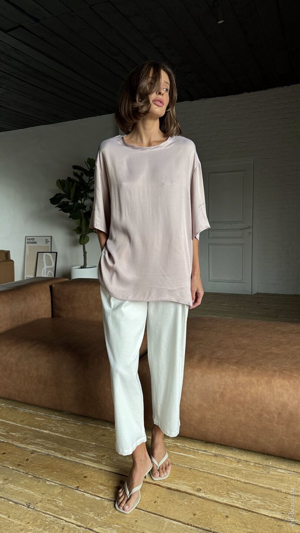 футболка AMI silk