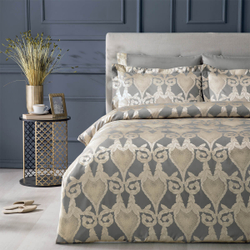 Постельное белье 2 спальное евро Tivolyo home Berta хаки