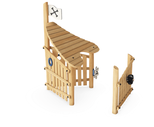 Домик с крышей и стеной