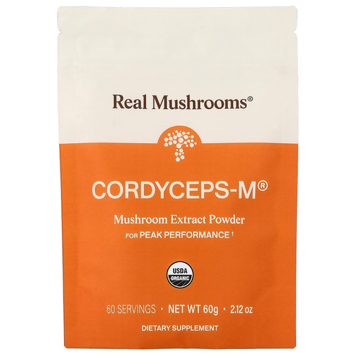 Real Mushrooms, Cordyceps-M®, экстракт грибов в порошке, 60 г (2,12 унции)