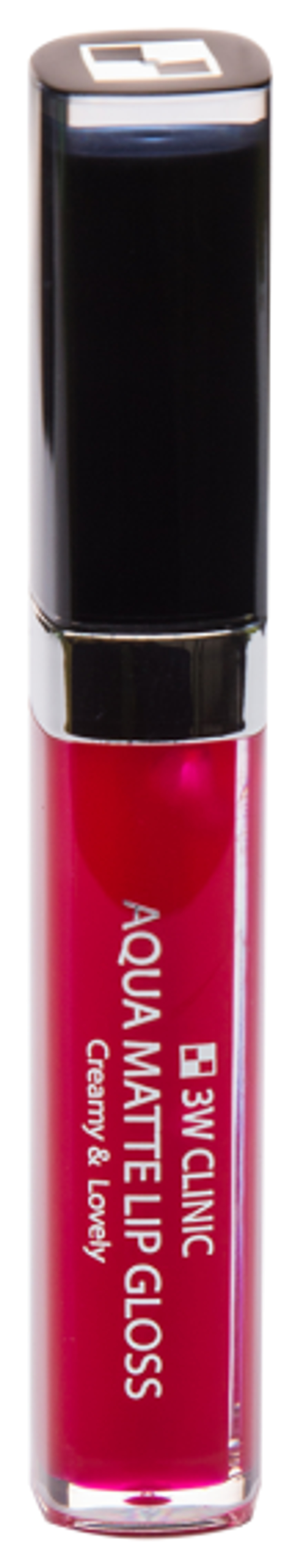 Блеск для губ 3W Clinic #06 Aqua Matte Lip Gloss Scarlet Wine цвет Алое Вино 6,5 г