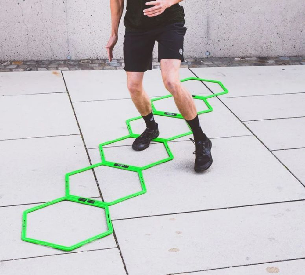 Лестница тенниснаяToolz Hexagonal Training Rings - зеленый