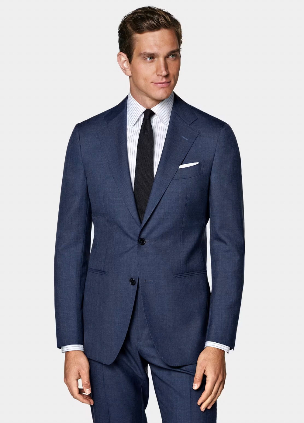 Мужской классический костюм (синий) Б57
