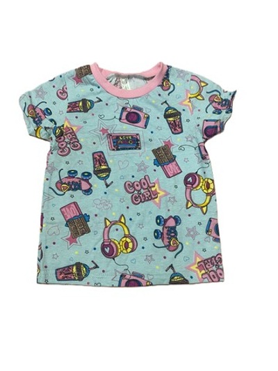 Футболка на девочку из кулирки (100% хлопок) на рост 98 см