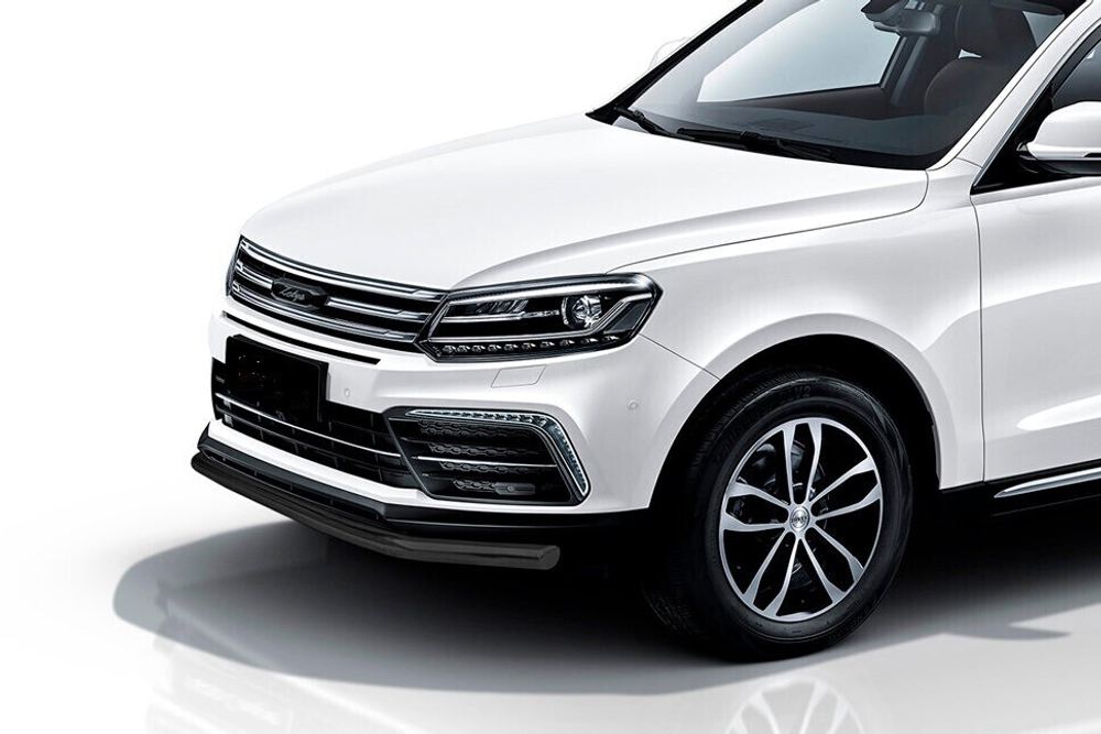 Защита переднего бампера Zotye Coupa (2013-2023) d57 черная