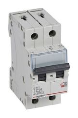 Автомат LEGRAND TX3 2П 25А-С 6кА 25357