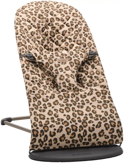 Шезлонг BabyBjorn Bliss Cotton, Classic Quilt, бежево-леопардовый