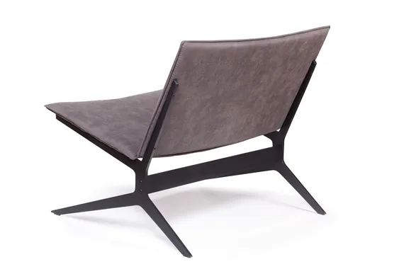 Лаунж-кресло Fly, серая замша