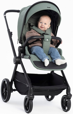 Детская коляска Rant Moss 3 в 1 с автокреслом Rant Cruise Black Green