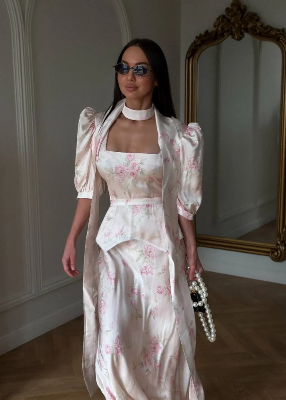 Платье Фото из Парижа, Молочный