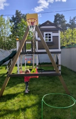 Детская деревянная площадка Домик 1 мод.1