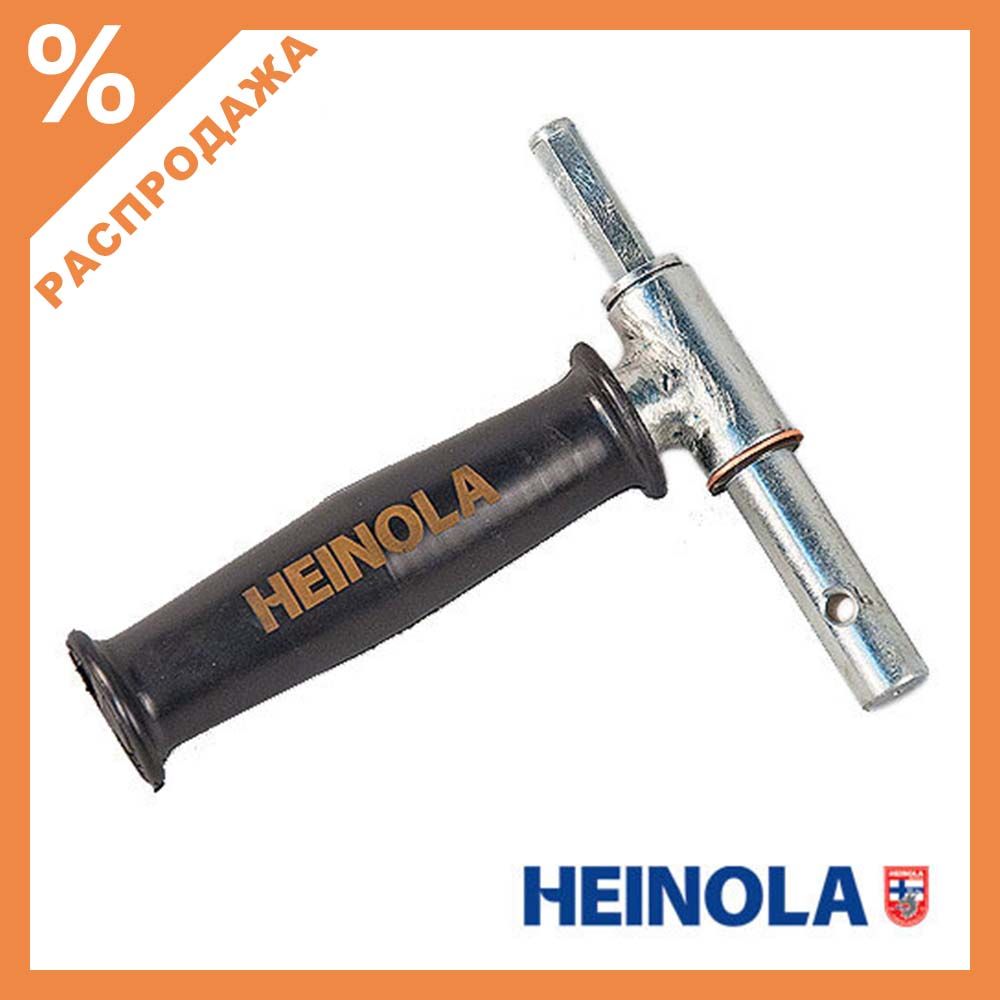 Адаптер (переходник) с ручкой для ледобура под шуруповерт Heinola, Серый/Черный