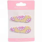 Зажимы для волос детские 2шт «Happy smile», цветочки, микс 6 цветов, 5,5*1,5см