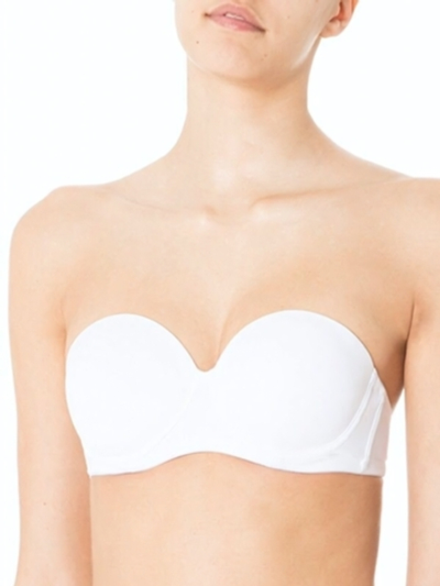 Бюстгальтер без бретелей с формованной чашкой (Размер: 1B) (Цвет: белый)