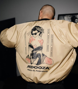 Бомбер MEDOOZA "Geisha II" Светло-бежевый