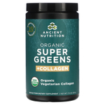 Ancient Nutrition, органическая суперзелень с коллагеном, 213 г (7,5 унции)
