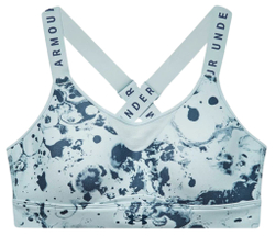 Теннисный бюстгальтер Under Armour Women's Armour Infinity High Printed Sports Bra - breaker blue/utility blue