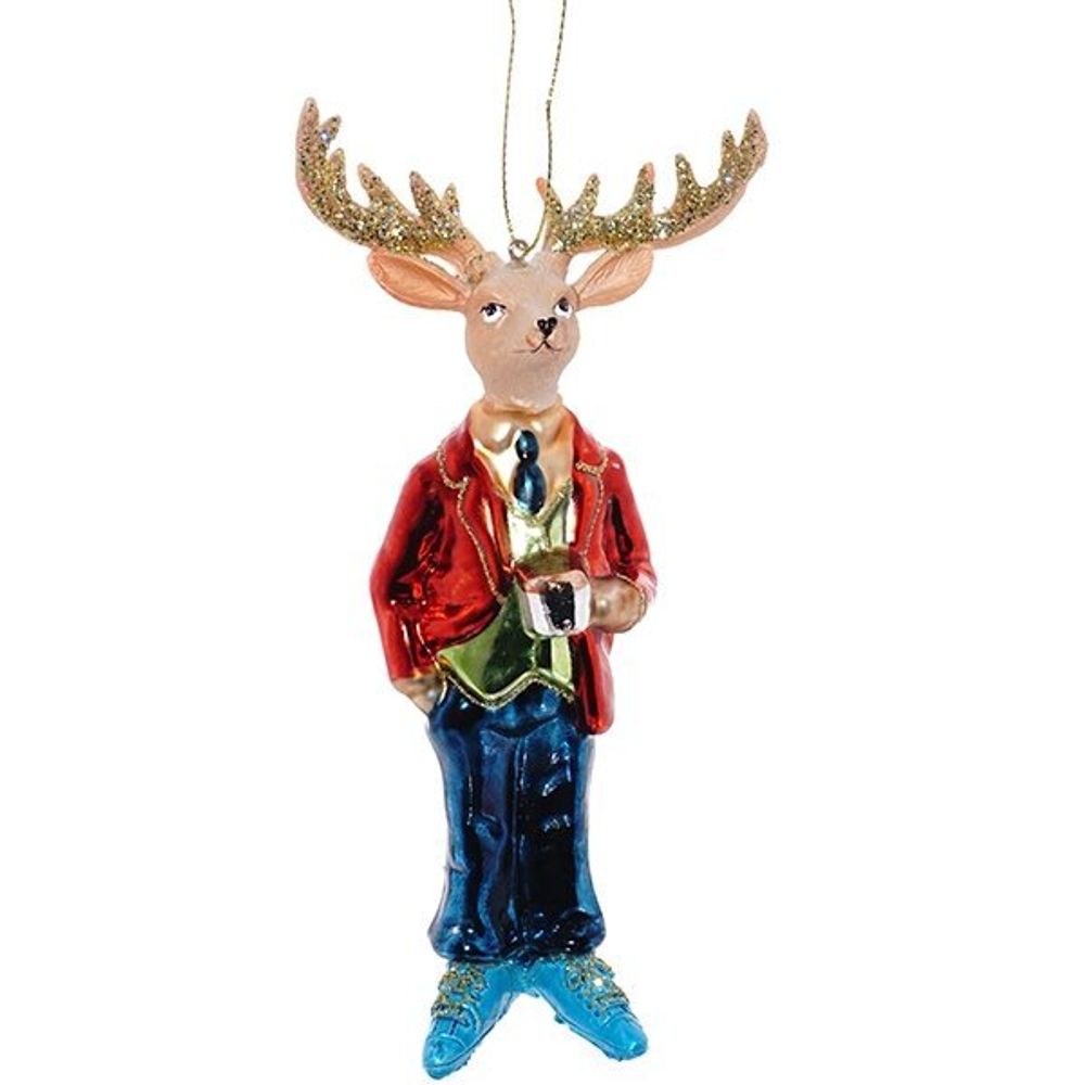 GAEM Украшение новогоднее "Олень", L8 W4,5 H16 см