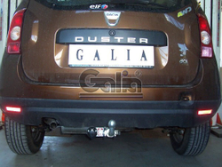Фаркоп оцинкованный Galia D041A для Renault Duster 2010-2015, 2015-2019 2WD/4WD, Nissan Terrano 2014-(паспорт и сертификат в комплекте)(без электрики)