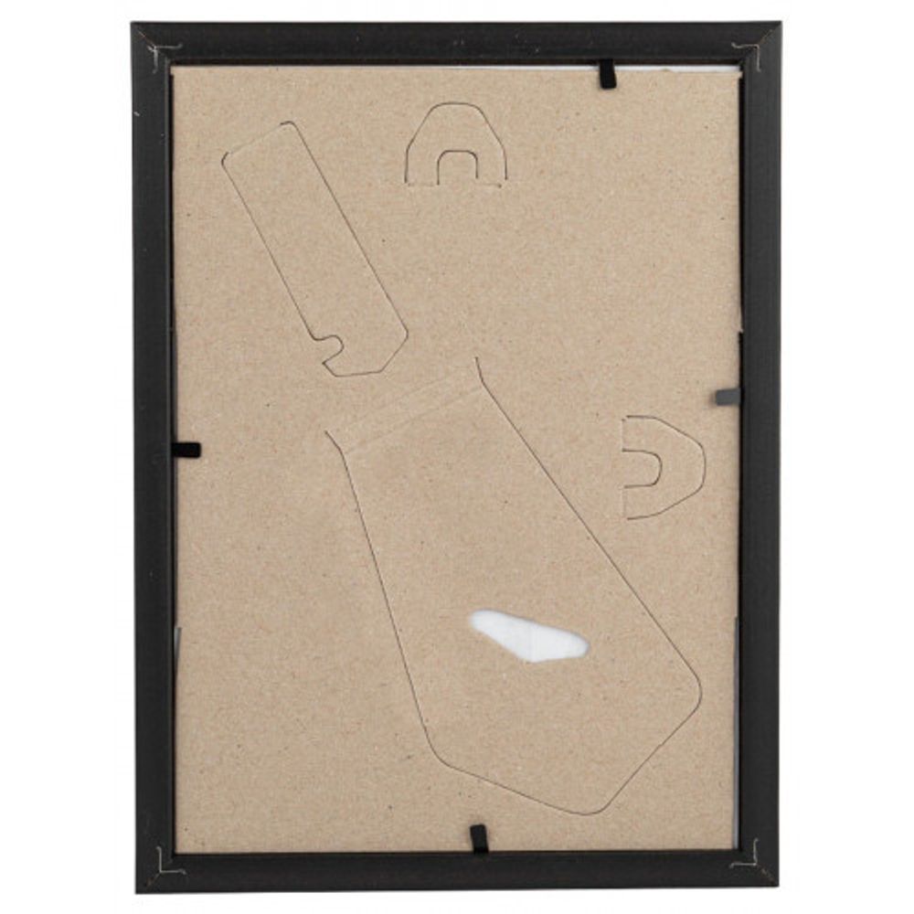 Фоторамка Image Art Радуга 15х21 пластиковая со стеклом чёрный | Image Art